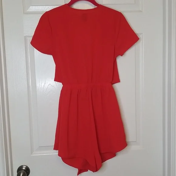 Princess Polly Red Romper - Picture 3 of 11